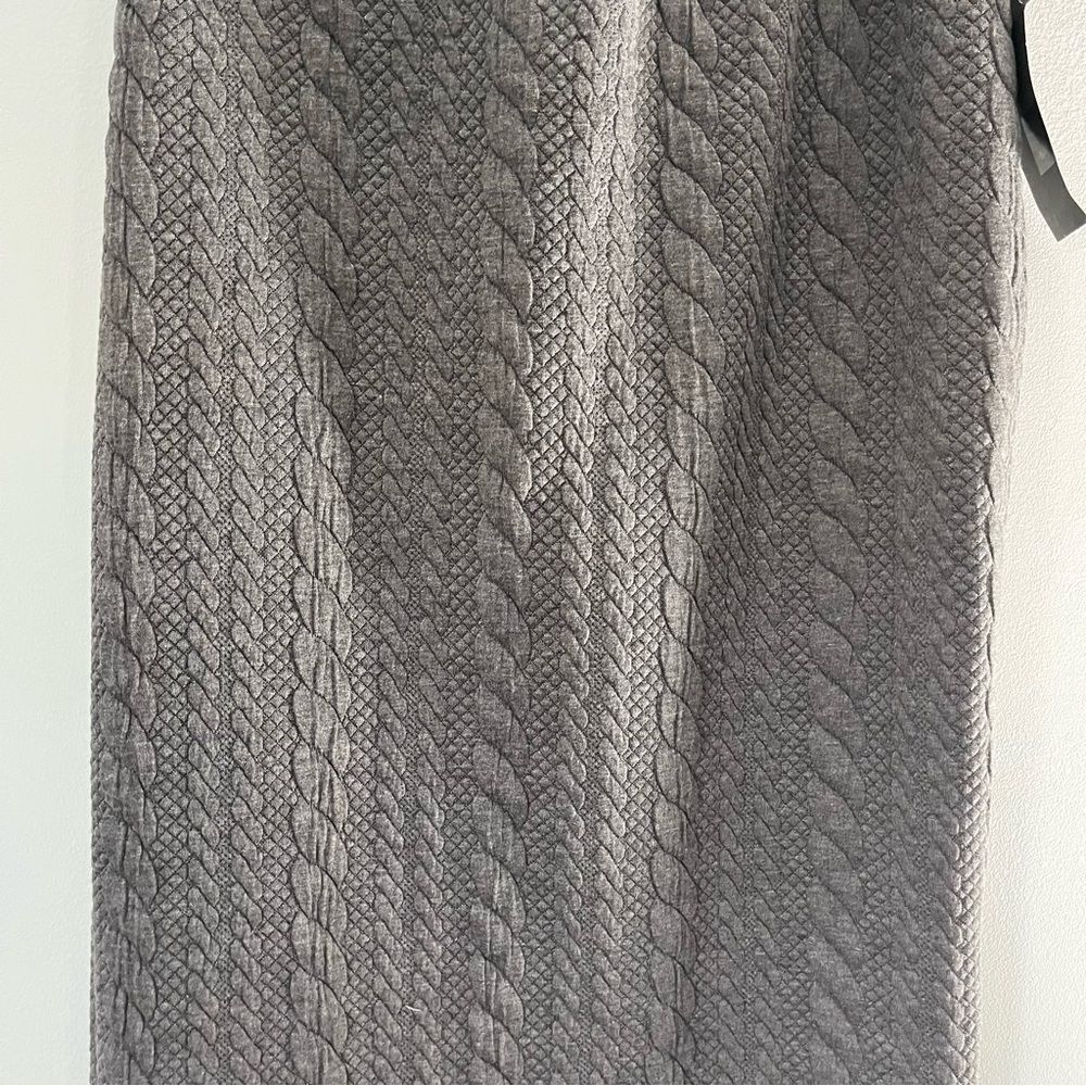 Gray Crochet Fitted Skirt - Picture 2 of 7